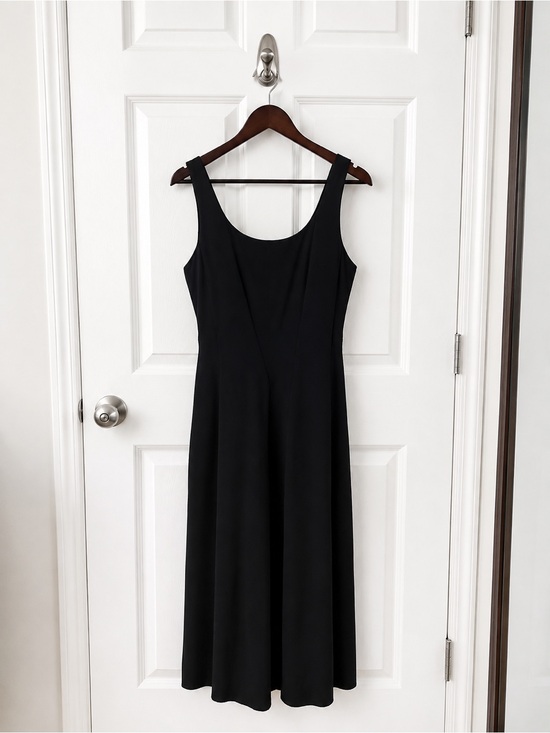 a new day Dresses & Skirts - a new day Black Scoop-Neck A-Line Midi Dress